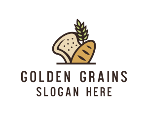 Grains - Wheat Bread Bakery logo design