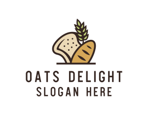 Oats - Wheat Bread Bakery logo design