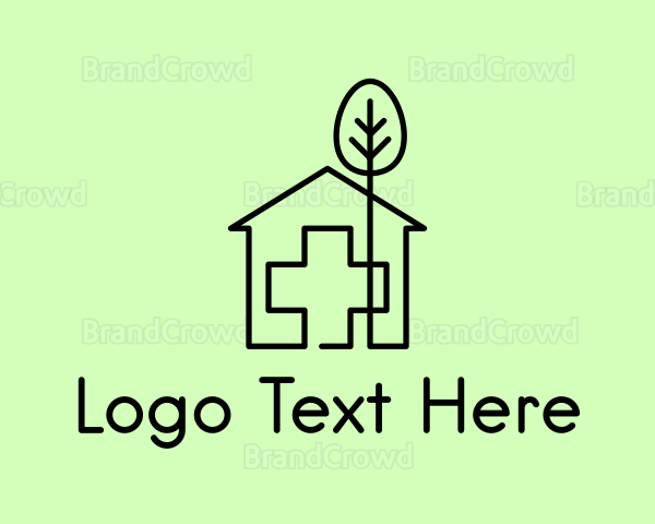 Tree & Hospital Medical Doctor Logo