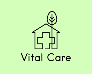 Tree & Hospital Medical Doctor logo design