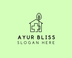 Ayurveda - Tree & Hospital Medical Doctor logo design