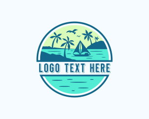 Island Beach Yacht logo design