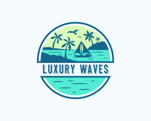 Island Beach Yacht logo design