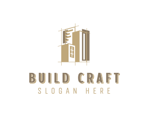 Building Architecture Contractor logo design