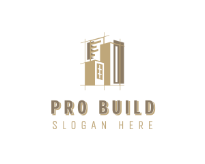 Building Architecture Contractor logo design