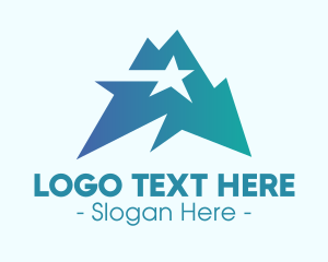 Spark - Jagged Star Mountain logo design