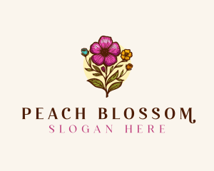 Blossom Flower  Bouquet logo design