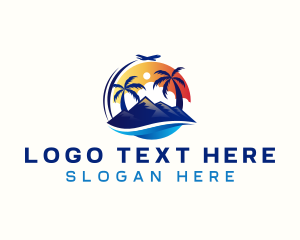 Coastal - Plane Travel Resort logo design