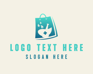 Online Shopping - Eco Wellness Shopping logo design