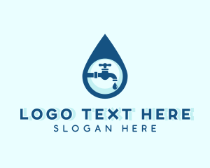 Hardware - Water Droplet Faucet logo design