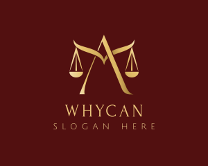 Courthouse - Legal Justice Scale logo design