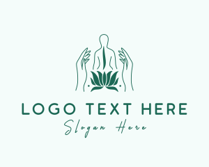 Masseur - Natural Body Massage logo design