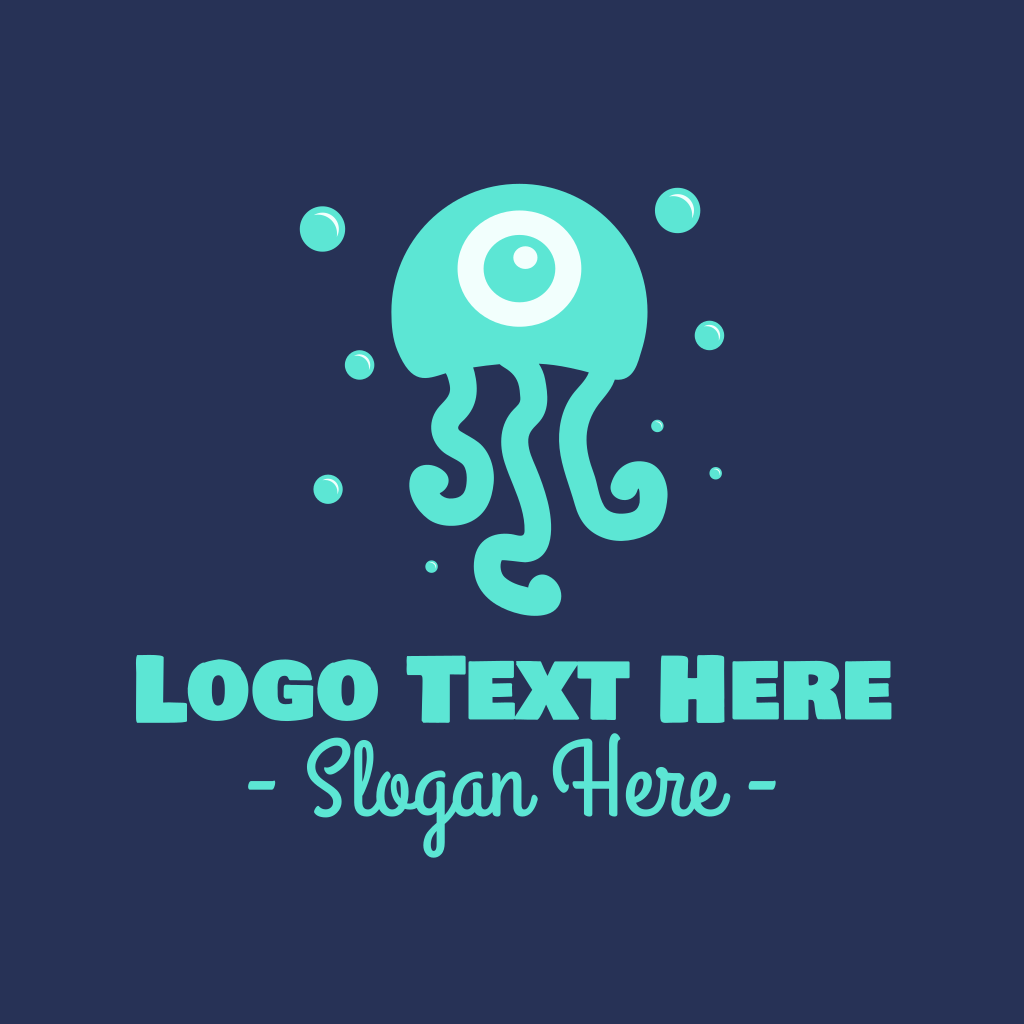 Underwater Jellyfish Logo | BrandCrowd Logo Maker