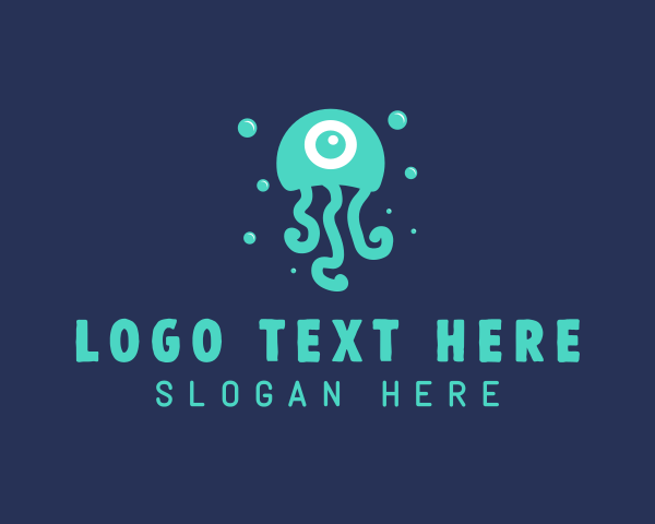 Eyeball - Eyeball Aquatic Jellyfish logo design