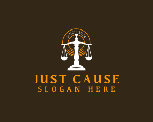 Justice Scale Law logo design