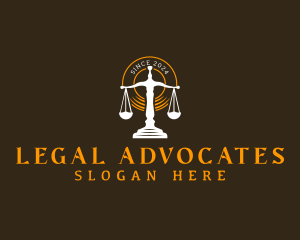 Justice Scale Law logo design