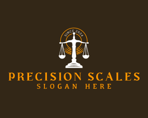 Justice Scale Law logo design