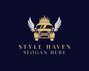 Showroom - Royal Crown Car Wings logo design