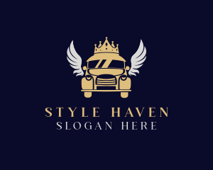 Royal Crown Car Wings logo design