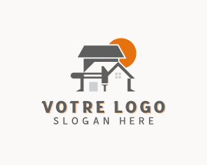 Hammer Repair Construction logo design