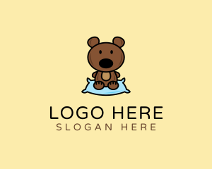 Teddy Bear Pillow  Logo