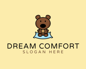 Pillow - Teddy Bear Pillow logo design