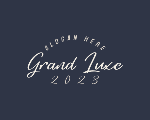 Grand - Elegant Cursive Business logo design