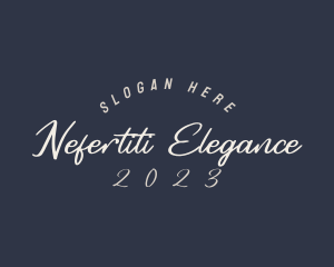 Elegant Cursive Business logo design