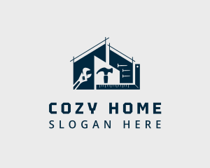 Home Construction Tools logo design