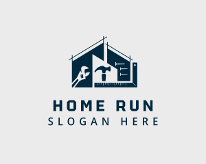 Home Construction Tools logo design