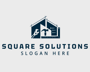 Home Construction Tools logo design