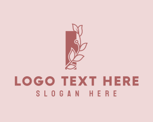 Botanist - Fashion Boutique Letter I logo design