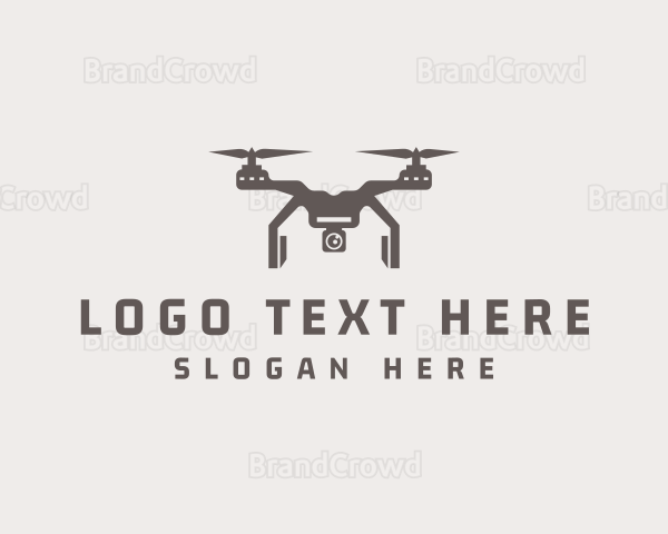 Aerial Quadcopter Drone Logo