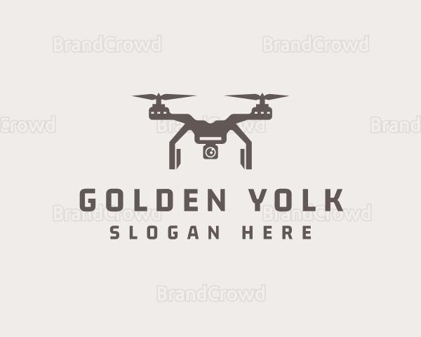 Aerial Quadcopter Drone Logo