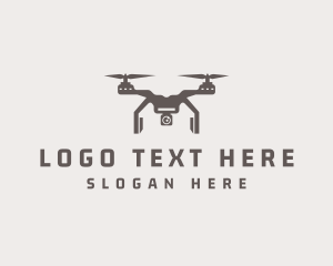 Rotorcraft - Aerial Quadcopter Drone logo design