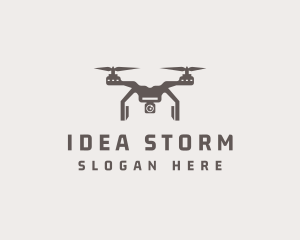 Aerial Quadcopter Drone  Logo