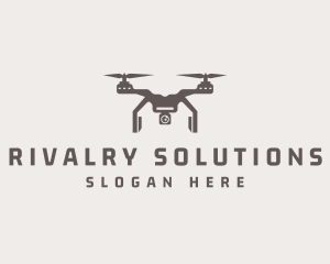 Aerial Quadcopter Drone  Logo