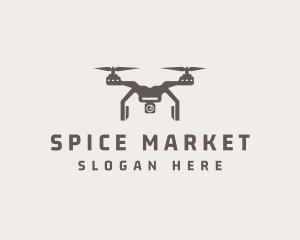 Aerial Quadcopter Drone  Logo