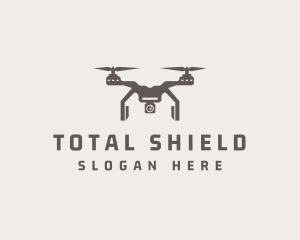 Aerial Quadcopter Drone  Logo