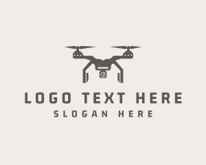 Drone - Aerial Quadcopter Drone logo design
