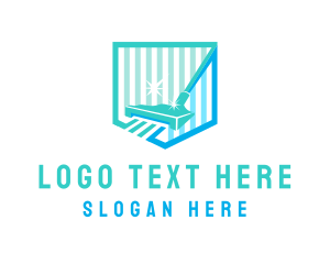 Home Service - Vacuum Cleaning Stripes logo design