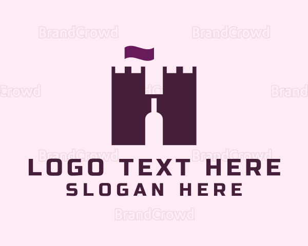 Wine Castle Letter H Logo