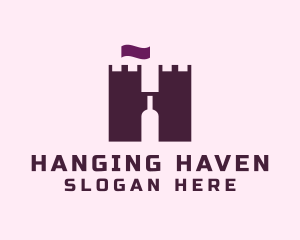 Wine Castle Letter H logo design