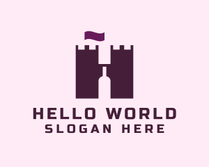 Wine Castle Letter H logo design