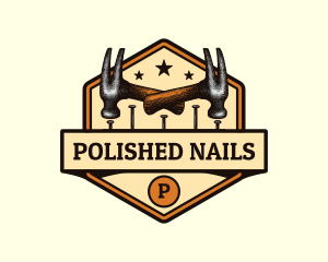 Hammer Nail Construction logo design