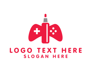E Cigarette - Vape Gadget Gaming logo design
