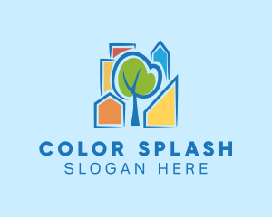 Small Colorful Town logo design