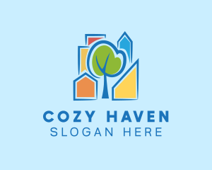 Small Colorful Town logo design