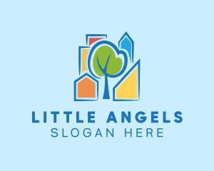 Mortgage - Small Colorful Town logo design