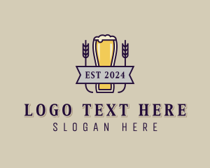 Stein Glass - Beer Pub Liquor logo design